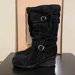 Women's Black Suede Boots